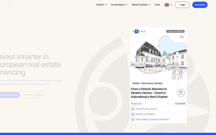 Screenshot of crowdster.eu