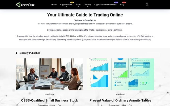 Screenshot of crowdwiz.io