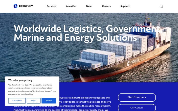 Screenshot di crowley.com