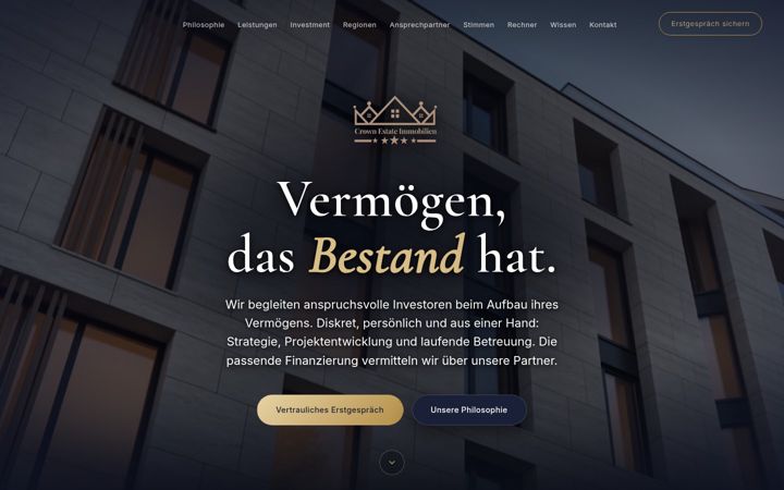 Screenshot of crown-estate.de