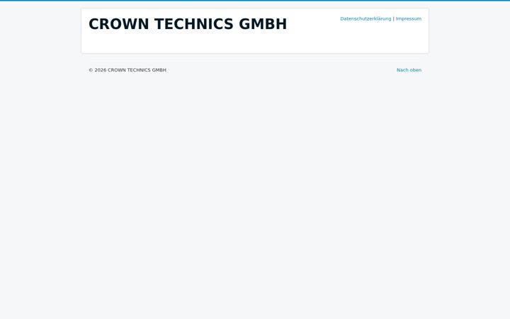 Screenshot of crown-technics.de