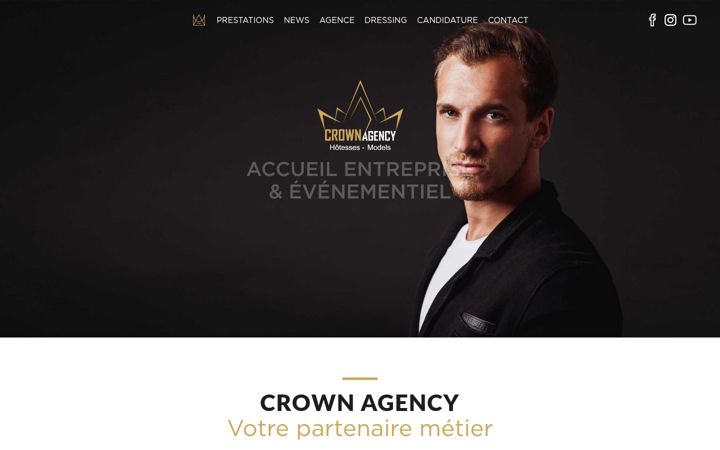 Screenshot of crownagency.fr