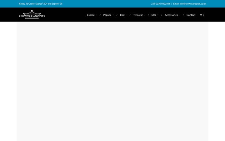 Screenshot του crowncanopies.co.uk