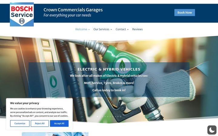 Екранна снимка на crowncommercials-boschauto.co.uk