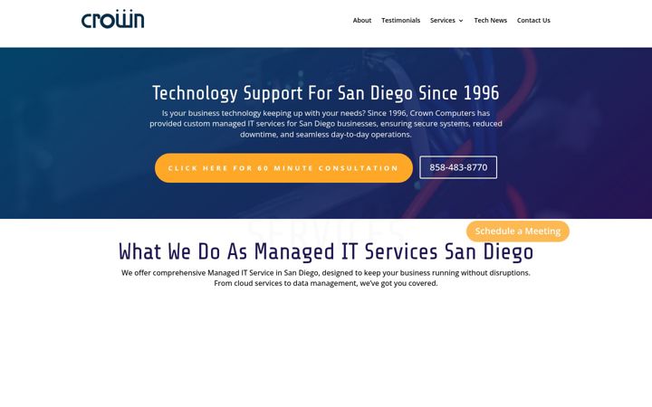 Screenshot of crowncomputers.com