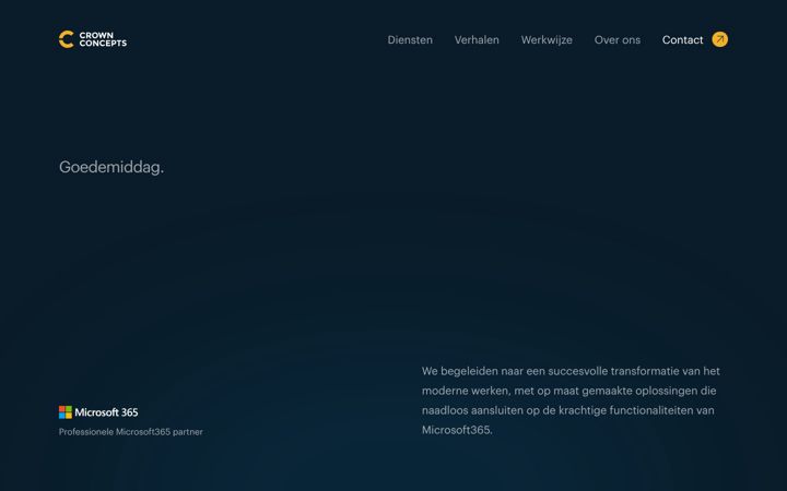 Screenshot of crownconcepts.nl