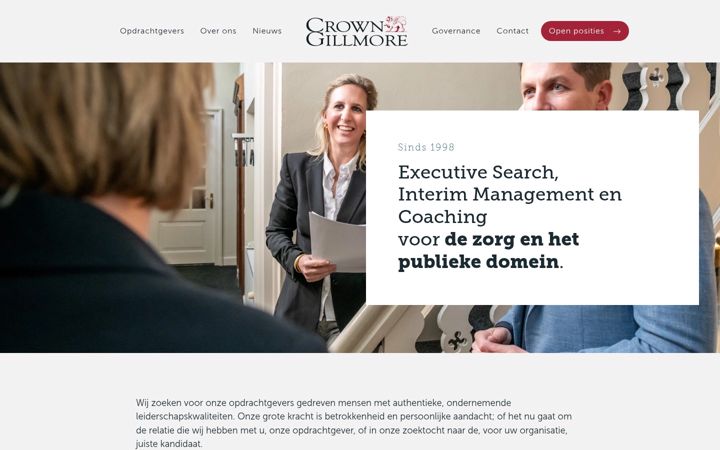 Zrzut ekranu crowngillmore.nl