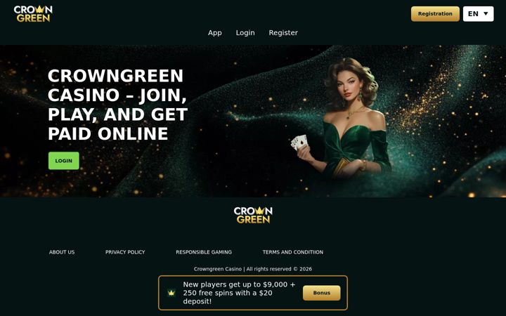 Zrzut ekranu crowngreen-app.org