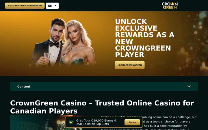 Screenshot of crowngreencanada.org