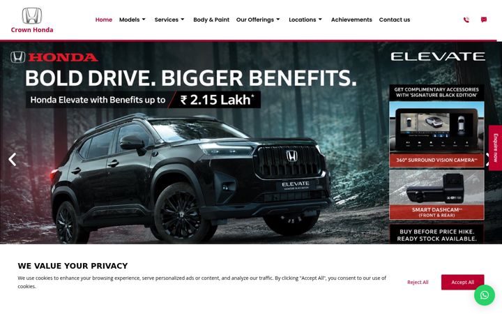 Snímek obrazovky crownhonda.in