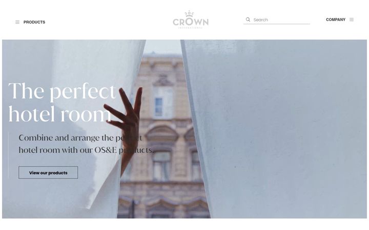 Screenshot of crowninternational.nl