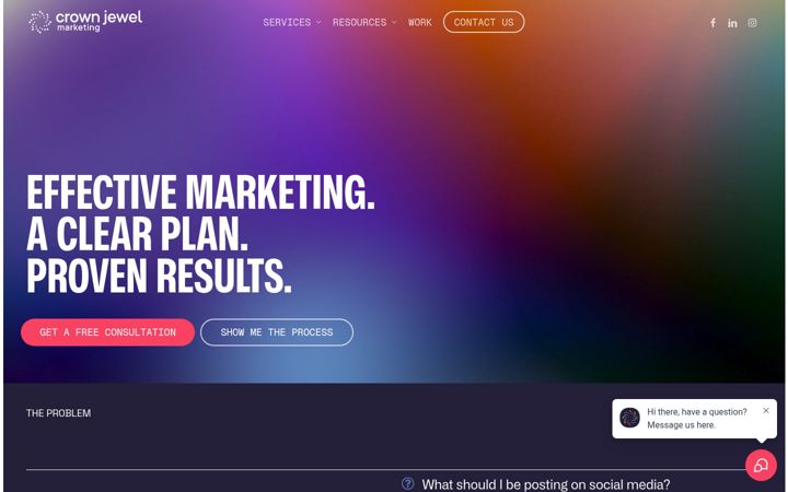 Screenshot of crownjewelmarketing.com