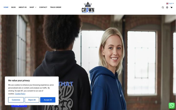 Screenshot of crownoa.com