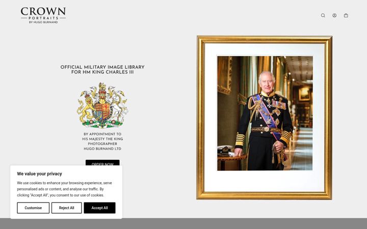 Screenshot of crownportraits.co.uk