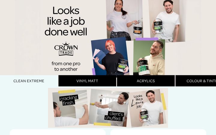 Екранна снимка на crowntrade.co.uk