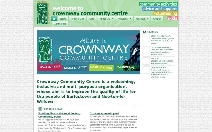 Екранна снимка на crownwaycommunitycentre.co.uk