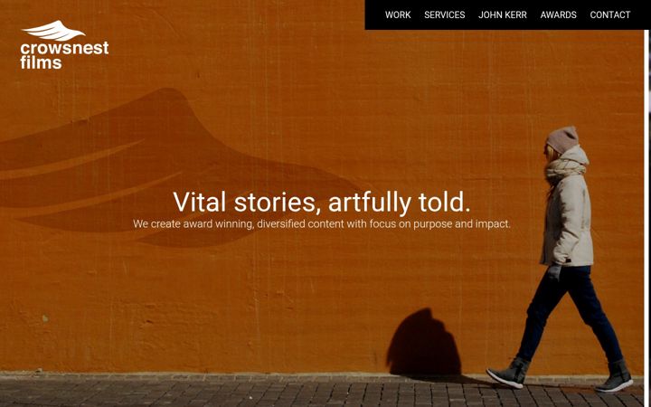 Screenshot of crowsnestfilms.ca