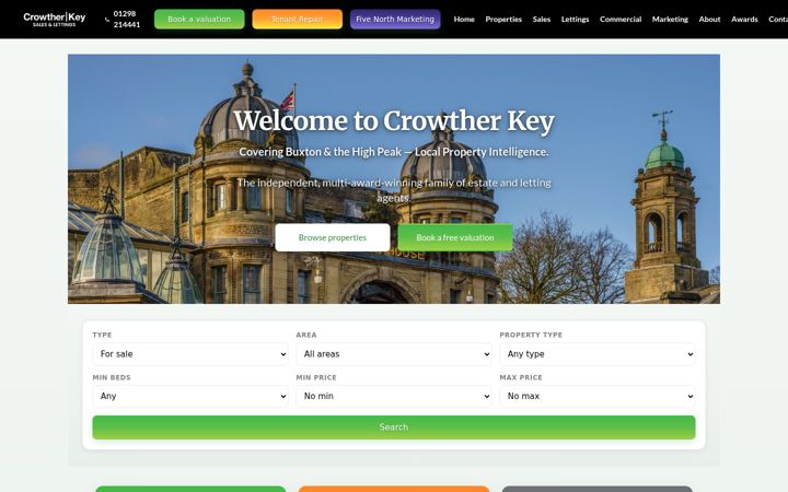 Екранна снимка на crowtherkey.co.uk