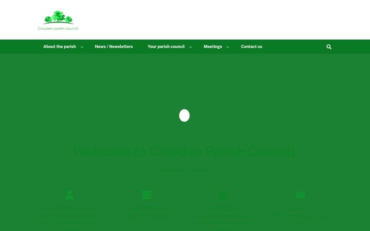 Екранна снимка на croxdenparishcouncil.co.uk
