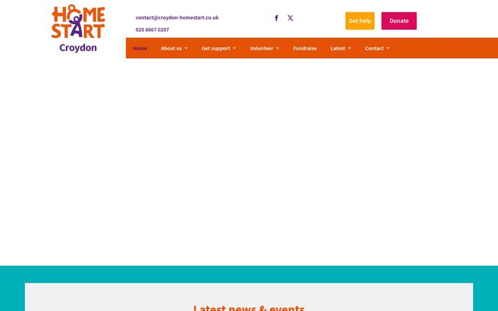 Екранна снимка на croydon-homestart.co.uk