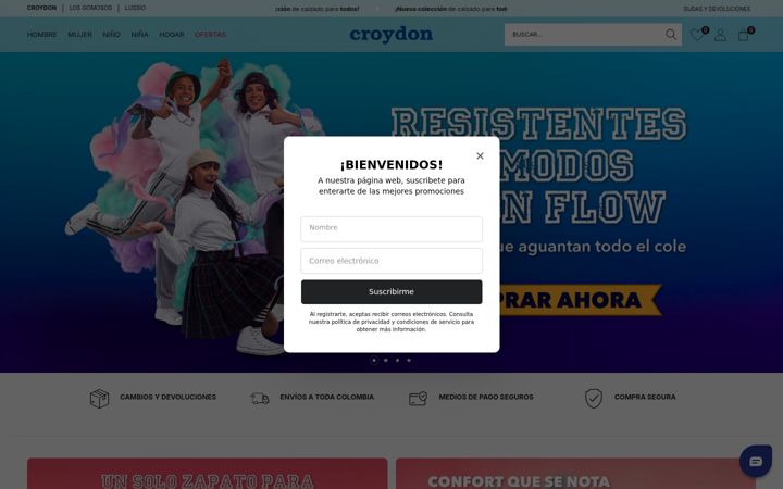 Screenshot of croydon.com.co