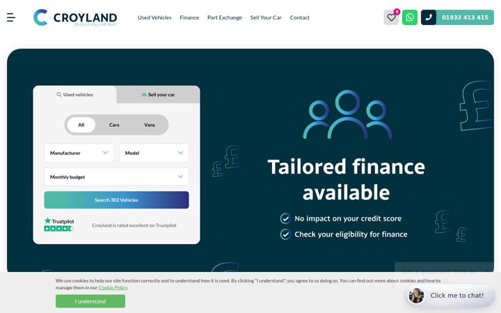Screenshot of croylandcars.co.uk