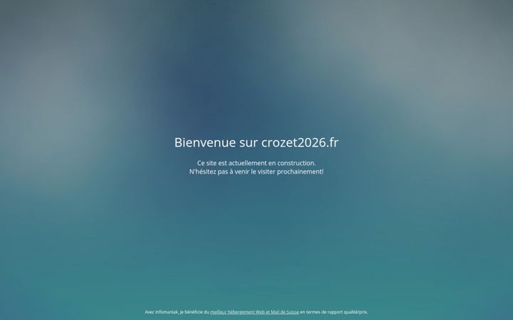 Ekrānuzņēmums no crozet2026.fr