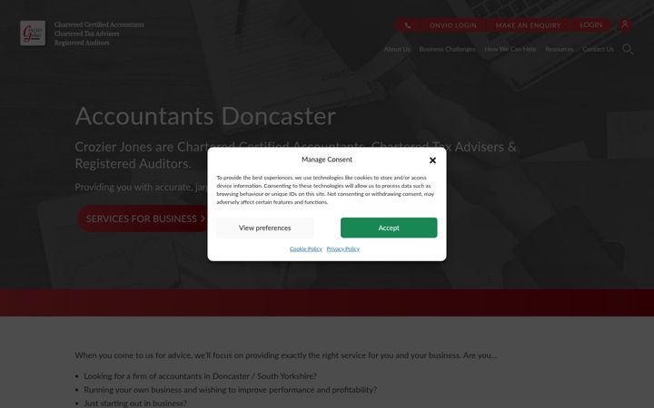 Screenshot of crozierjones.co.uk