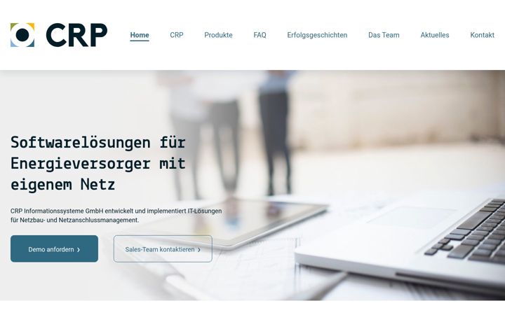 Screenshot of crp.de