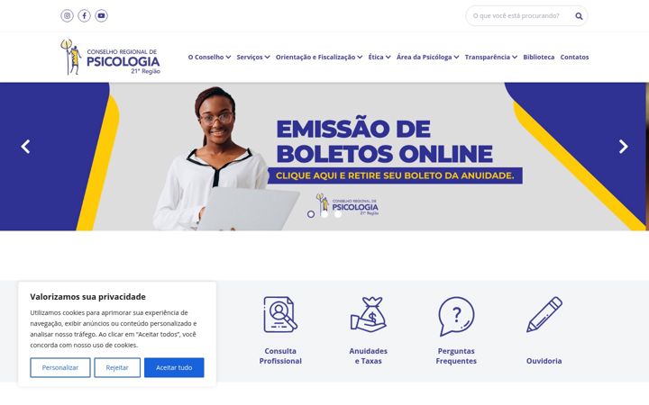 Snimka zaslona za crp21.org.br