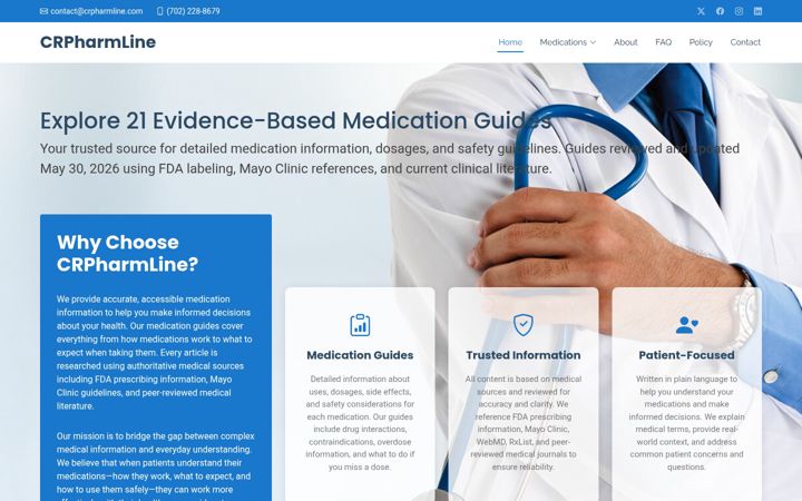 Screenshot of crpharmline.com