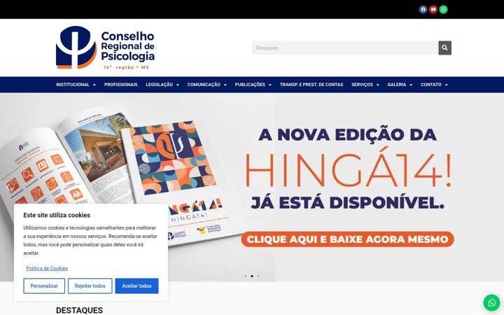 Screenshot of crpms.org.br