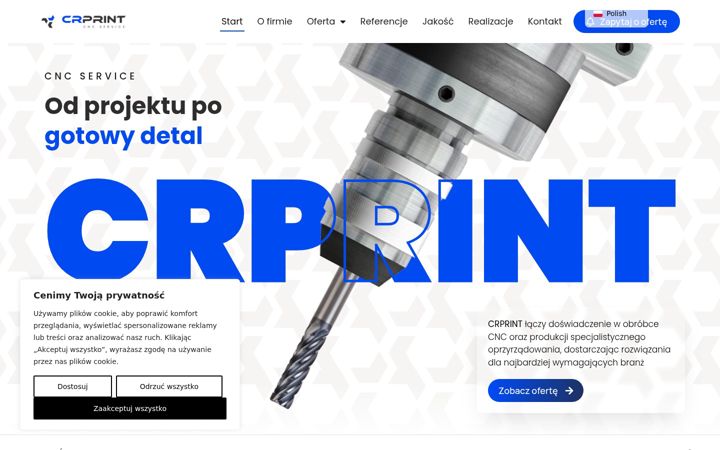 Screenshot of crprint.pl