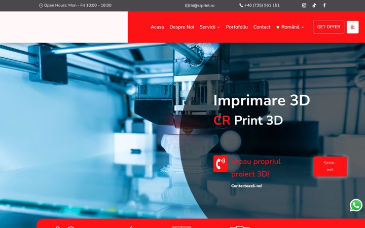 Screenshot of crprint.ro