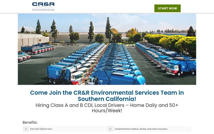 Screenshot of crrtruckingjobs.com