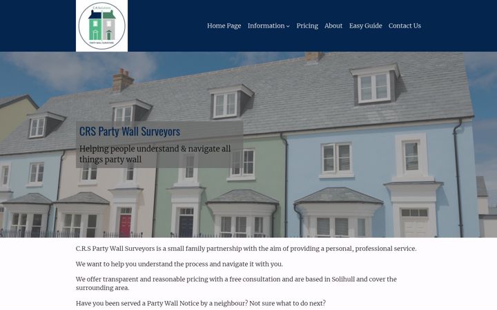 Screenshot of crs-partywall.com