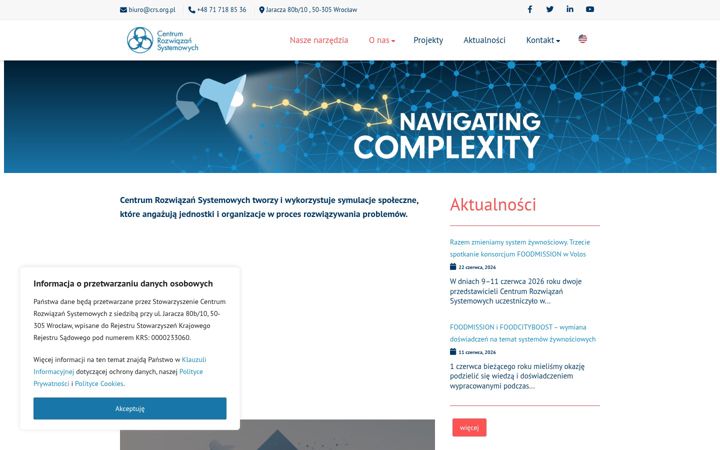 Screenshot of crs.org.pl