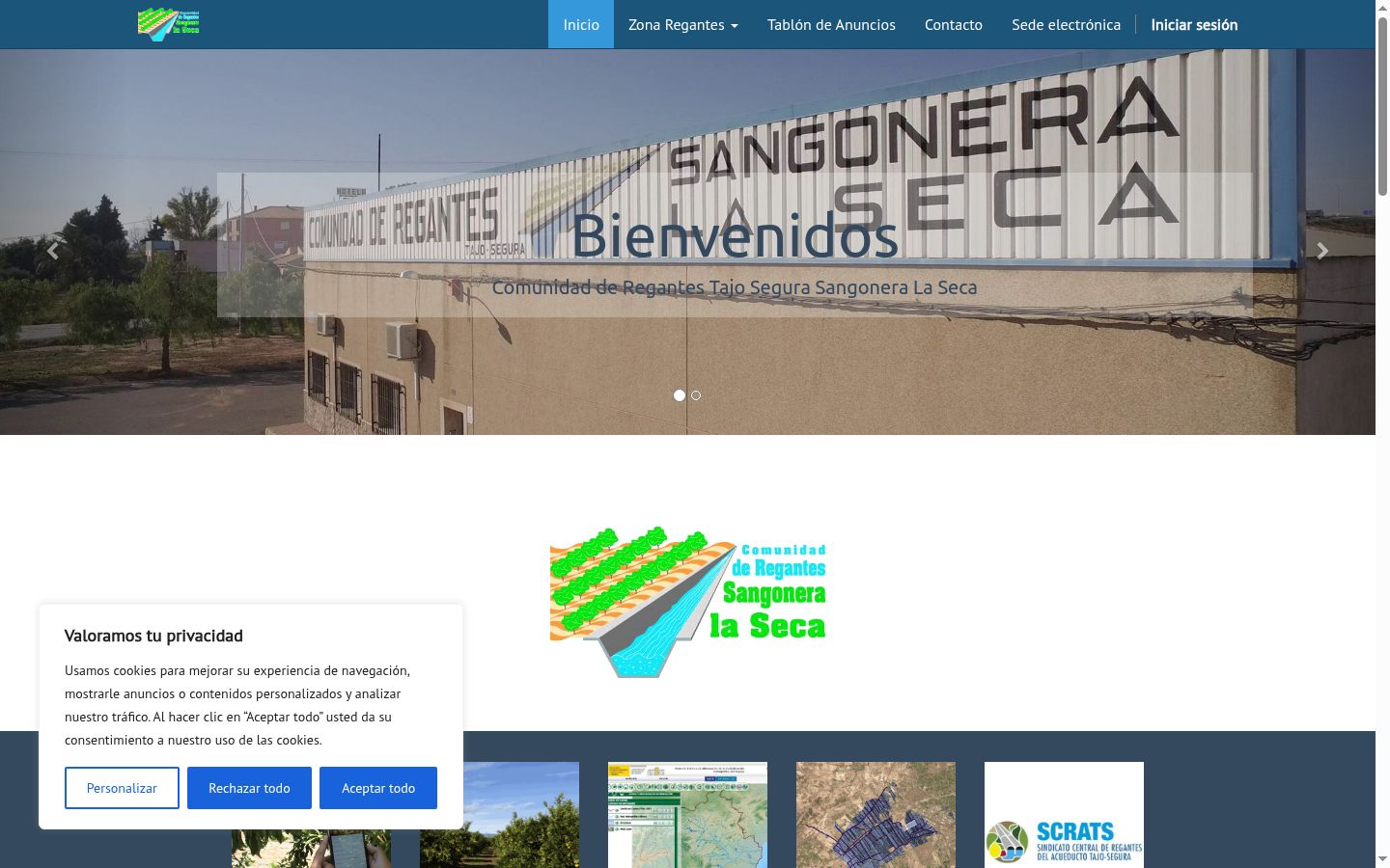 Screenshot tal-banner tal-kunsens muri qabel kwalunkwe interazzjoni