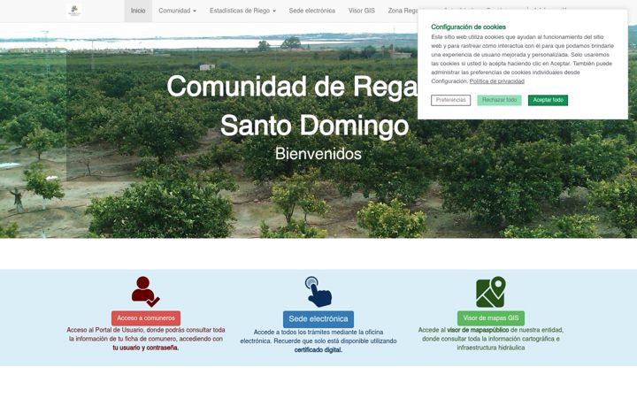 Screenshot of crsantodomingo.es