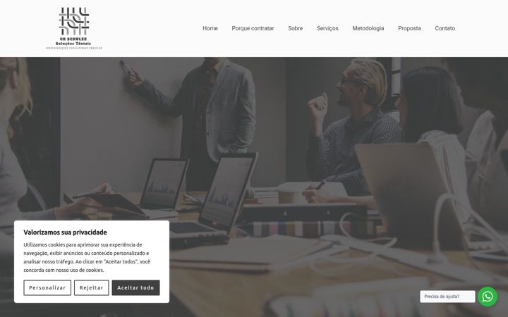 Screenshot of crschulze.com.br