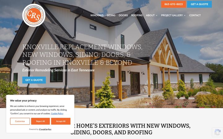 Screenshot of crsexteriors.com
