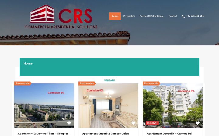 Screenshot of crsimobiliare.ro