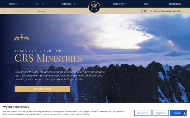 Screenshot von crsministries.org
