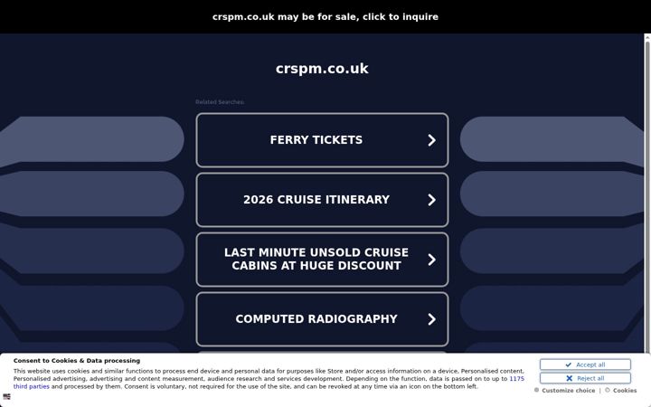 Screenshot of crspm.co.uk