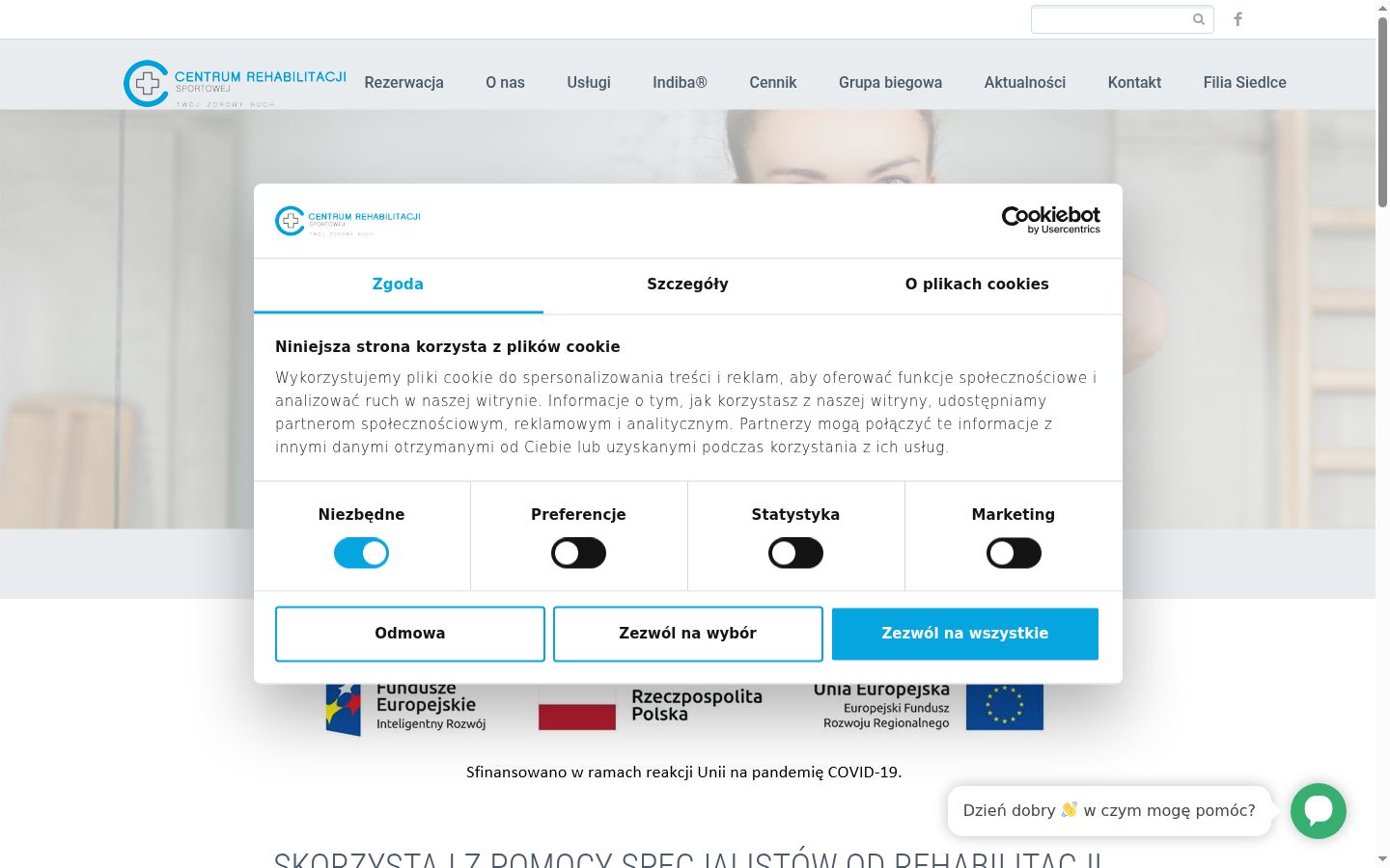 Ekrānuzņēmums ar piekrišanas baneri, kas tika rādīts pirms jebkādas mijiedarbības
