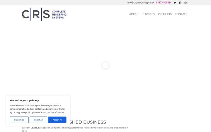 Screenshot of crsrendering.co.uk