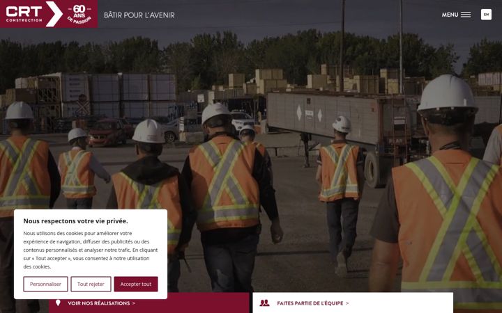 Screenshot of crtconstruction.ca