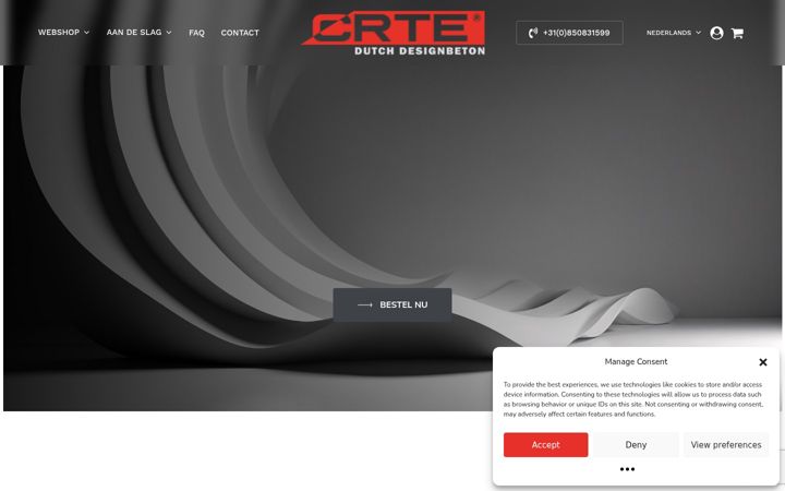 Screenshot of crte.eu