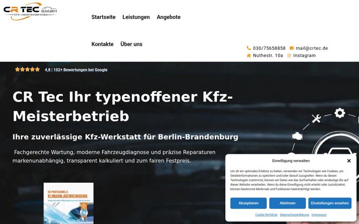 Screenshot of crtec.de