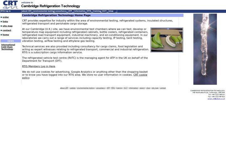 Screenshot ta' crtech.co.uk